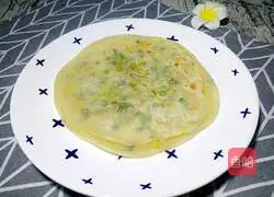Illustration of how to make scallion pancakes 1