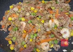 Illustration of how to make fried rice with vegetables and grains 8