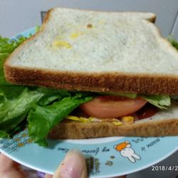 Homemade breakfast sandwich