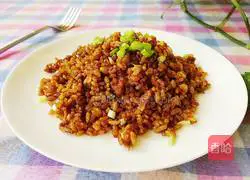 Soy sauce Illustration of how to make fried rice 11