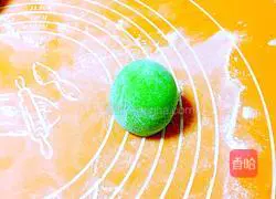 Illustration of how to make spinach steamed buns 10