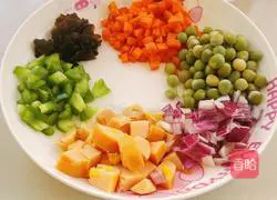 Colorful Fried Rice Recipe Illustration 2