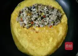 Illustration of how to make dumplings and omelette rice 10