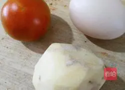 Potato, egg and tomato cake recipe 1