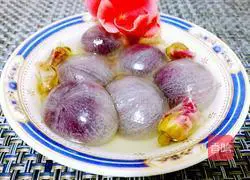 Rose and Purple Sweet Potato Rice Balls Recipe Illustration 6