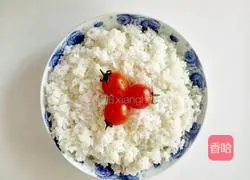 Carrots and cucumbers Illustration of how to make egg fried rice 4