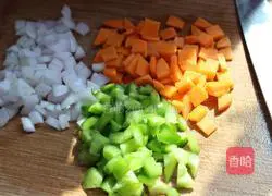 Illustration of how to make two-color pancakes 3