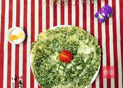 Illustration of how to make seaweed egg pancake 8