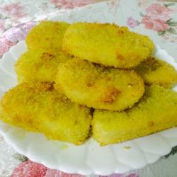 Fried steamed bun slices