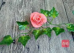 Illustration of how to make red flower steamed buns 13