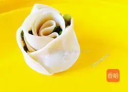 Illustration of how to make rose dumplings 6