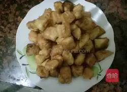 Illustration of how to make fried steamed buns with pineapple and seasonal vegetables 6