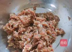 Illustration of how to make cabbage and pork dumplings 1