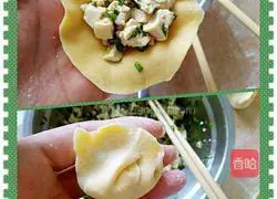 Illustration of how to make tofu dumplings 14