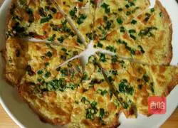 Illustration of how to make scallion egg pancake 5