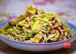 Illustration of how to make colorful fried noodles 14