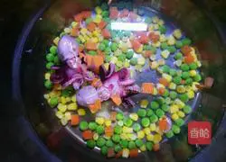 Less oil❤ Illustration of how to make fried rice with separate golden octopus eggs 1