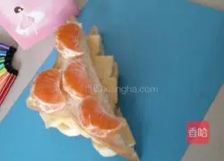 Illustration of how to make fruit sandwiches 18