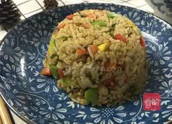 Avocado and Mixed Fruit and Vegetable Fried Rice Illustration of how to do it 11