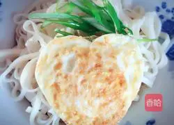 Illustration of how to make scallion noodles 2