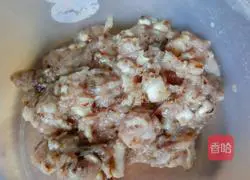 Illustration of how to make mushroom, pork and cabbage dumplings 6