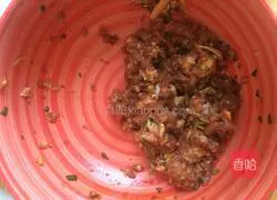 Illustration of how to make green onion thousand-layer meatloaf 4