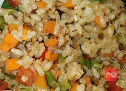 Colorful Fried Rice Recipe Illustration 6