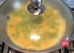 Illustration of how to make edamame egg pancake 8