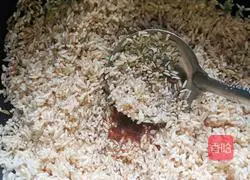 Illustration of how to make eggplant and sausage braised rice 4