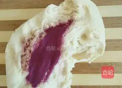 Illustration of how to make homemade purple sweet potato buns 1