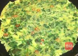 Illustration of how to make watercress pancakes 6