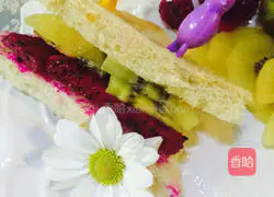 Illustration of how to make fruit sandwich 3