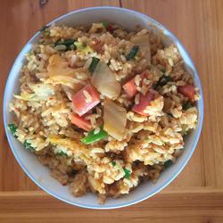 Spicy cabbage fried rice
