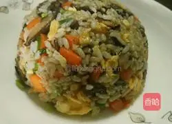 Illustration of how to make beef colorful fried rice 5