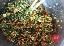 Illustration of how to make vegetable dumplings 9