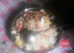 Illustration of how to make ham fried rice 5