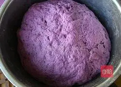 Illustration of how to make butterfly purple sweet potato buns 8