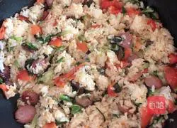 Illustration of Sausage and Vegetable Fried Rice 6