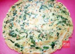 Illustration of how to make zucchini and spinach pancakes 11