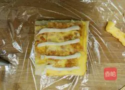 Illustration of how to make a sandwich bento 8