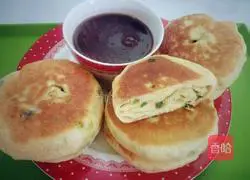 口口Illustration of how to make chive pancake 7