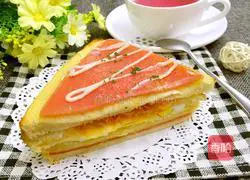 Illustration of how to make ham sandwich 11