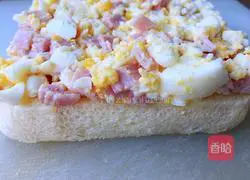 Egg and ham sandwich Practice illustration 5