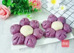 Violet Steamed Buns Recipe Illustration 13
