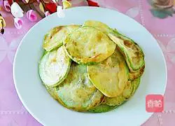 Illustration of how to make pan-fried zucchini cake 10