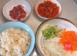 Illustration of homemade spicy cabbage fried rice 1