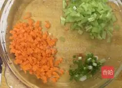 Illustration of how to make egg fried rice 2