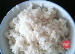 Bacon, potato and egg fried rice (no obvious egg chunks) Practice illustration 1