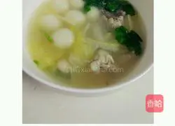 Illustration of how to make fresh chicken glutinous rice balls 6