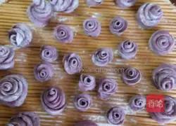 Purple sweet potato and rose flower steamed buns are delicious! Recipe 11